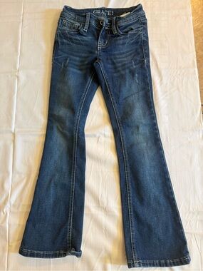 Grace Kids Dark Blue Flared Jeans